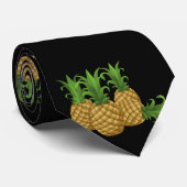 Cravate Ananas Glitch Food (Roulé)
