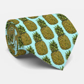 Cravate Ananas mignon d'art d'aquarelle (Roulé)