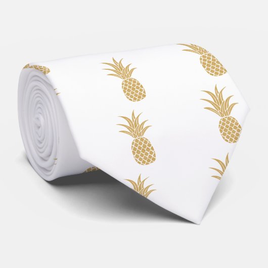 Cravate Ananas Regal Gold (Roulé)