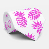 Cravate Ananas rose de personnaliser (Roulé)