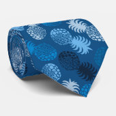 Cravate Ananas tropical de Momona Hawaiian (Roulé)