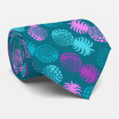 Cravate Ananas tropical de Momona Hawaiian (Roulé)