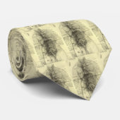 Cravate Anatomie humaine, Torse féminine par Leonardo da V (Roulé)