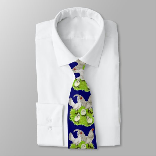 Cravate Ancien Anglais Self Blue Bantam Famille (Attaché)