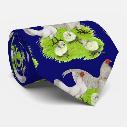 Cravate Ancien Anglais Self Blue Bantam Famille (Roulé)