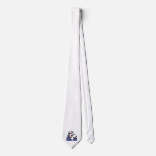 Cravate ancien assistant blanc merlin