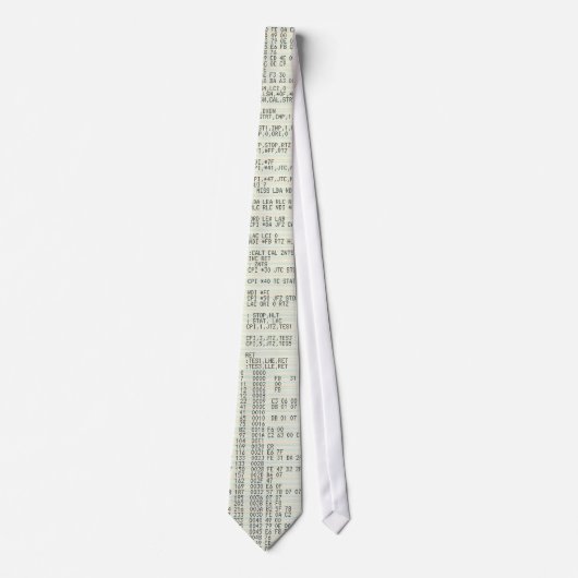 Cravate Ancien code source de l'ordinateur (Devant)