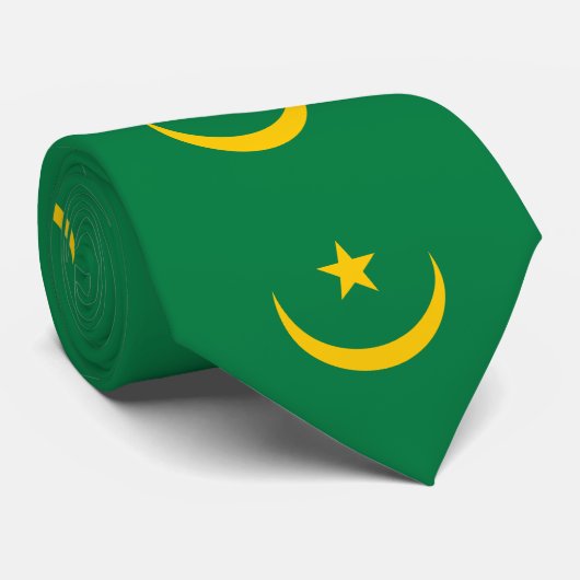 Cravate Ancien drapeau de Mauritanie (Roulé)