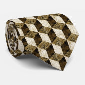 Cravate Ancien Motif de blocs 02 (Roulé)