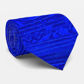 Cravate Ancien Motif mésopotamien sumérien bleu (Roulé)