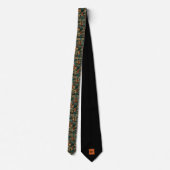 Cravate Ancien Motif tribal Monogrammé (Dos)