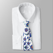 Cravate Ancien tuiles de fleurs turques artisanales Motif (Attaché)