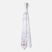 Cravate Ancrage de parties scintillant en or rose classiqu (Devant)