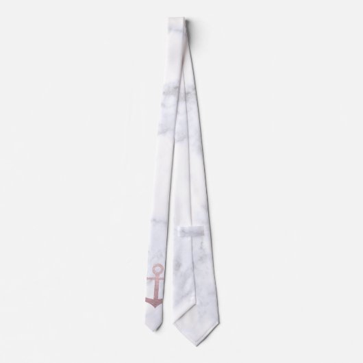 Cravate Ancrage de parties scintillant en or rose classiqu (Dos)