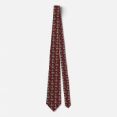 Cravate Ancre En Laiton Sur Maroon (Devant)