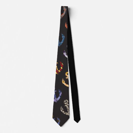 Cravate Ancres colorées (Devant)