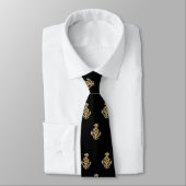 Cravate Ancres d'or (Attaché)