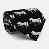 Cravate andalouse blanche de cheval (Roulé)