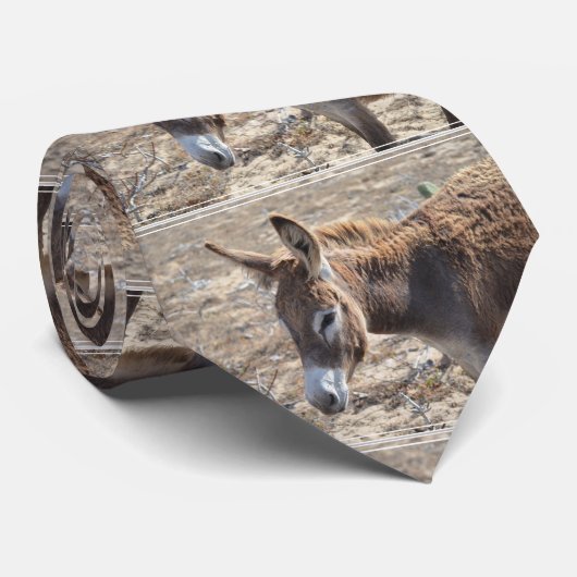 Cravate Âne adorable (Roulé)