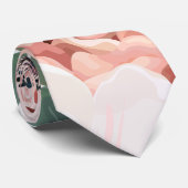 Cravate Anémone rose Rusti de jardin géométrique de (Roulé)