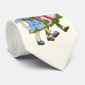 Cravate Anémones et Bluets (Roulé)