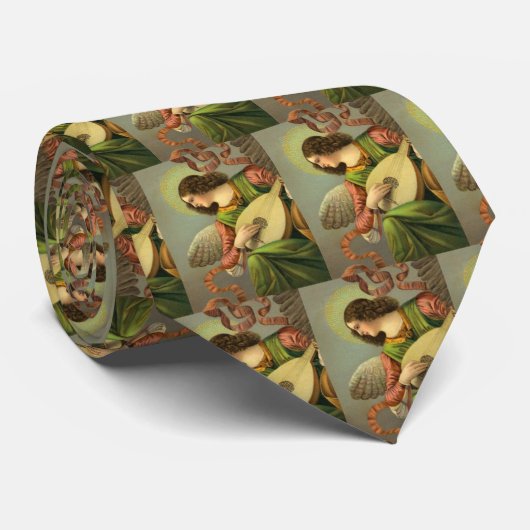 Cravate Ange avec la mandoline (Roulé)