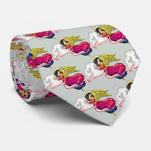 Cravate Ange de paix et d'harmonie (Roulé)