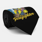 Cravate Ange de sapeur-pompier (Roulé)