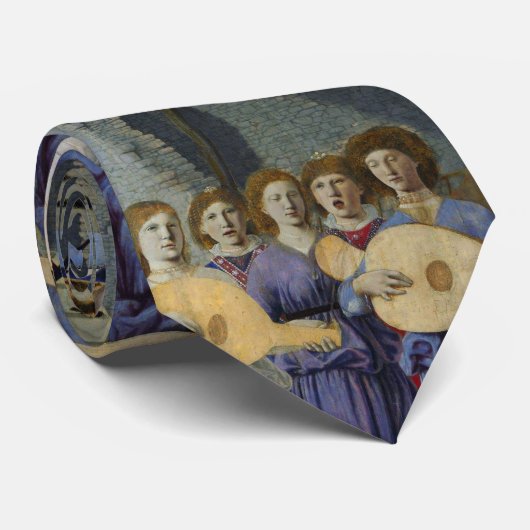 Cravate ANGE FAISANT DE LA MUSIQUE par PIERO DELLA FRANCES (Roulé)
