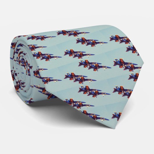 Cravate Anges bleus 08 2, anges bleus 08 2, anges bleus… (Roulé)