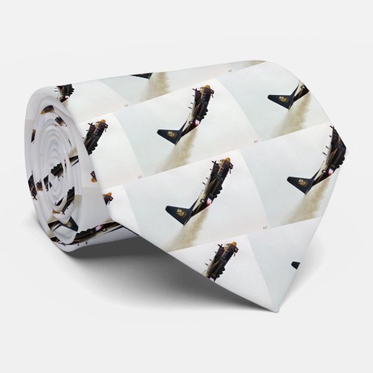 Cravate Anges bleus de gros décollage assisté d'Albert, (Roulé)