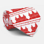 Cravate Angkor Vat Cambodgien / Khmer Drapeau avec devise (Roulé)