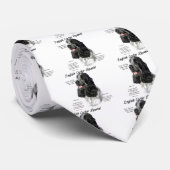 Cravate Anglais Cocker Spaniel (parti/b&w) Histoire Design (Roulé)