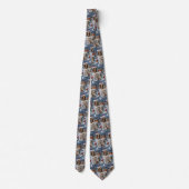 Cravate Anglais Setter Winter Wonderland Christmas Joy (Dos)