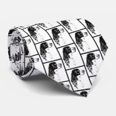 Cravate Anglais Springer Spaniel Chien Black White Art (Roulé)