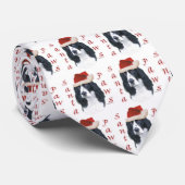 Cravate Anglais Springer Spaniel Père Noël Paws (Roulé)
