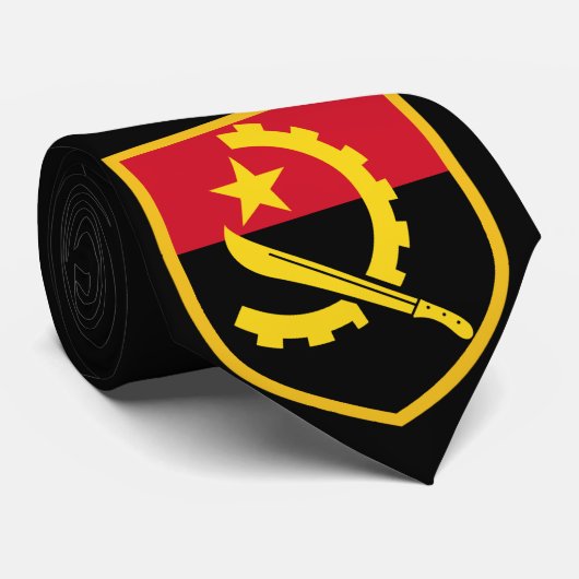 Cravate Angola Flag Tie (Roulé)