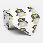 Cravate animal de pingouin drôle mignon (Roulé)