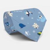 Cravate Animal Friends "Bye Buddy" Motif d'hiver (Roulé)