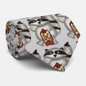 Cravate animale d'amusement de raton laveur de (Roulé)