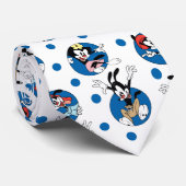 Cravate Animaniacs | Yakko, Wakko, & Motif du cercle de po (Roulé)