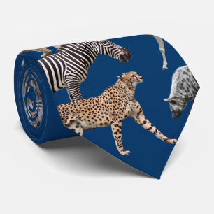 Cravate Animaux africains