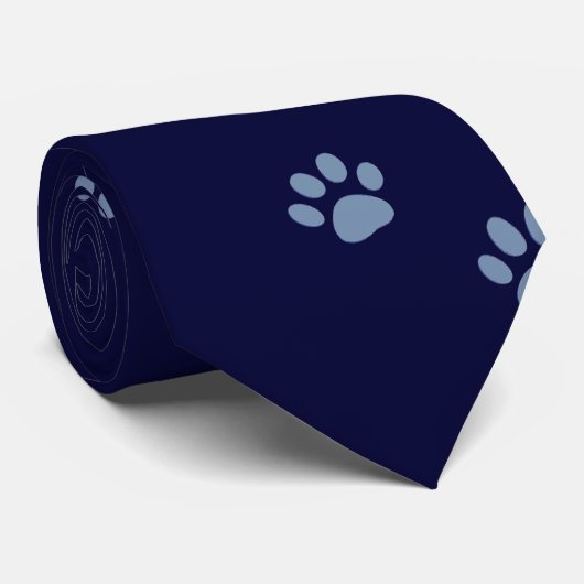Cravate animaux de compagnie chiens chat pawprints (Roulé)