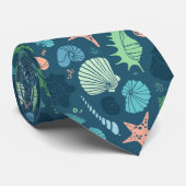 Cravate Animaux de mer sans couture (Roulé)