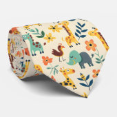Cravate Animaux fous Motif coloré (Roulé)