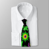 Cravate Animaux psychédéliques motif Black BG (Attaché)