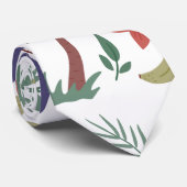 Cravate Animaux tropicaux sans soudure motif macaw et sing (Roulé)