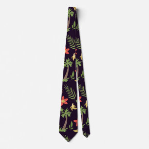 Cravate Animaux tropicaux singes motifs sans soudure & mac