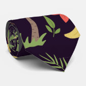 Cravate Animaux tropicaux singes motifs sans soudure & mac (Roulé)
