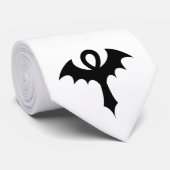 Cravate Ankh avec ailes de chauve-souris (Roulé)